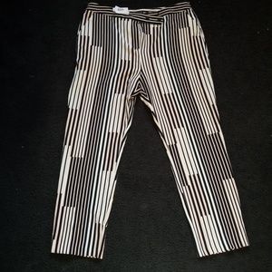 Striped Cigarette Pants